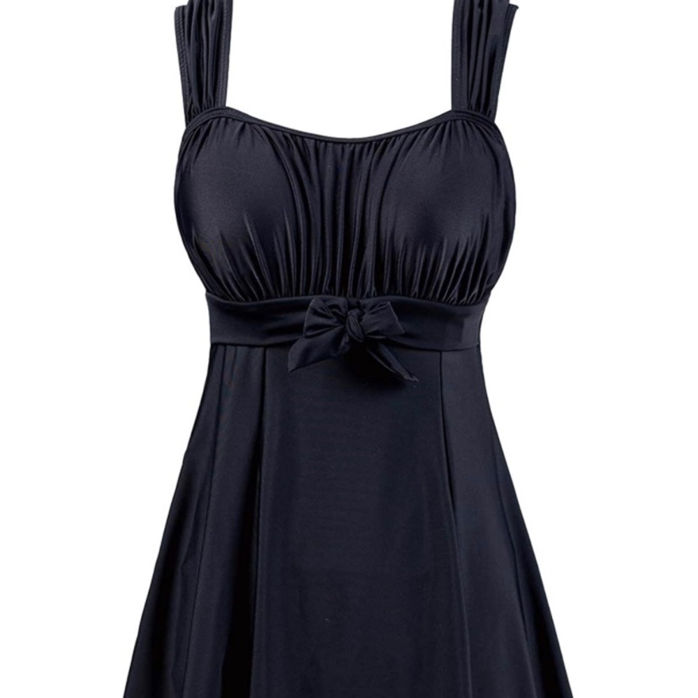 Black Wantdo Women's Swimdress